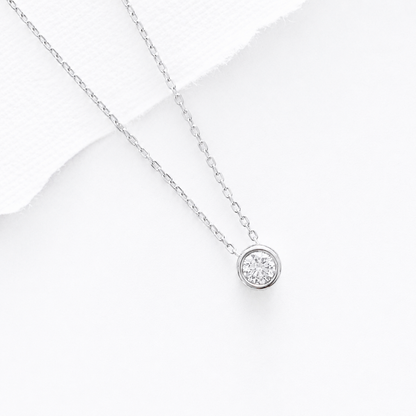 Collar Punto de Luz Plata